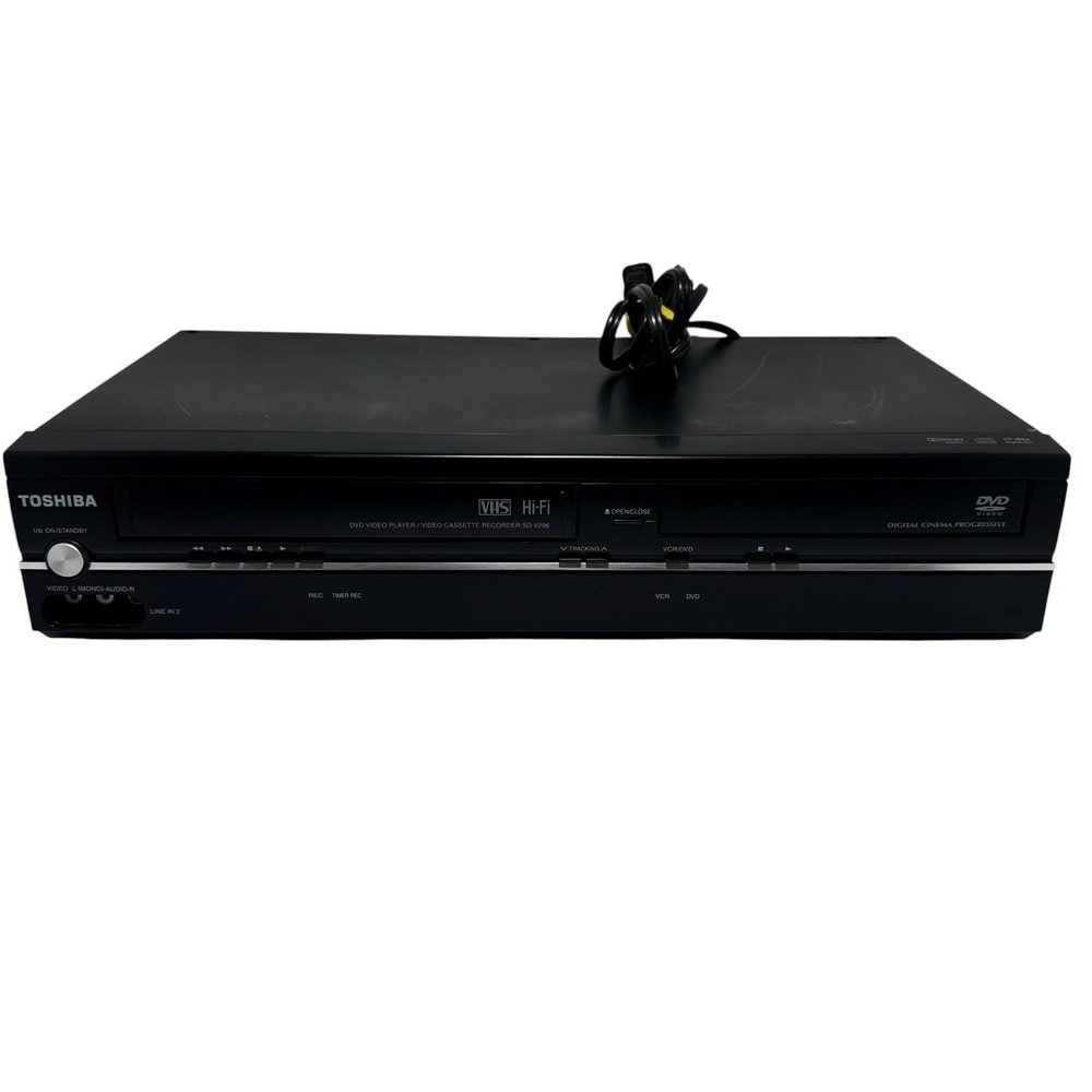 Toshiba SD-V296 DVD/VCR Combination Player -Cords - Remote - Manual- Tested